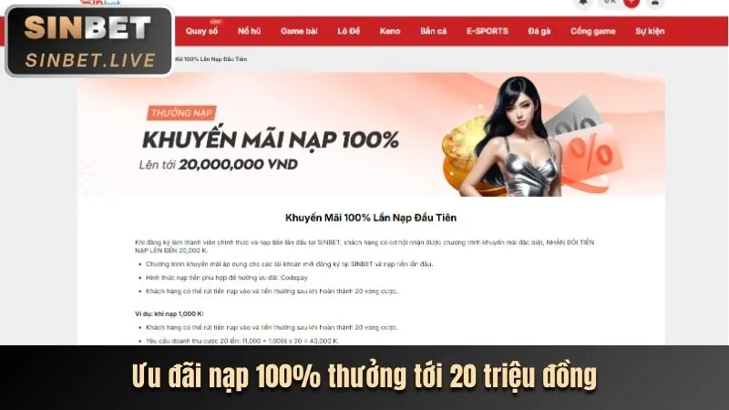 Bước 2: Nạp tiền vào tài khoản 68wi